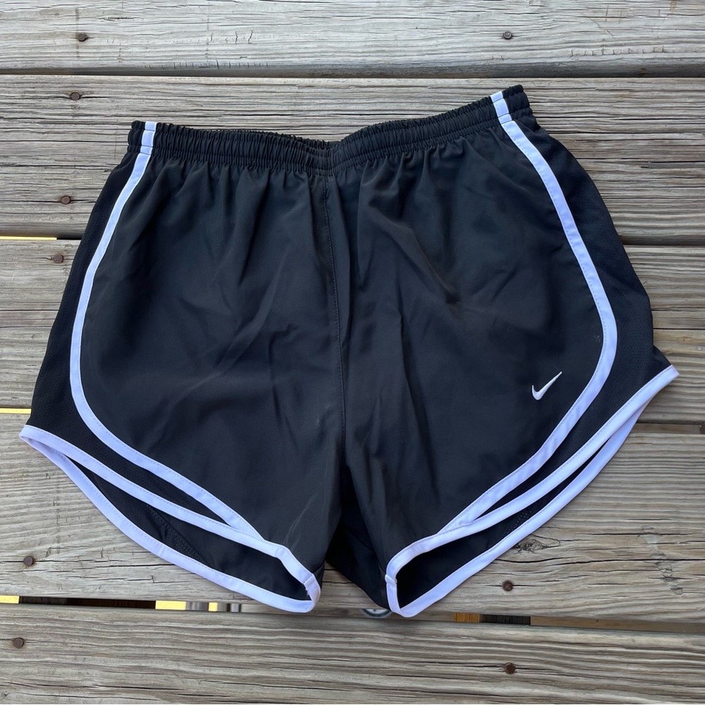 Nike Black and White Tempo Shorts